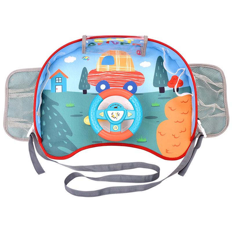 Baby Car Seat Steering Wheel Play Table – Rear Seat Travel Entertainment