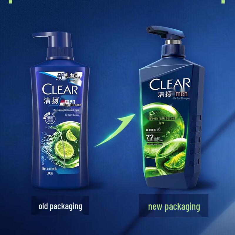 Clear Men Anti-Dandruff Shampoo, Refreshing Oil Control, 500g