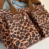 Klassischer Leopardenmuster Freizeit Damen Tasche mit großer Kapazität und mehreren Fächern Neue leichte Pendler Tragetasche
