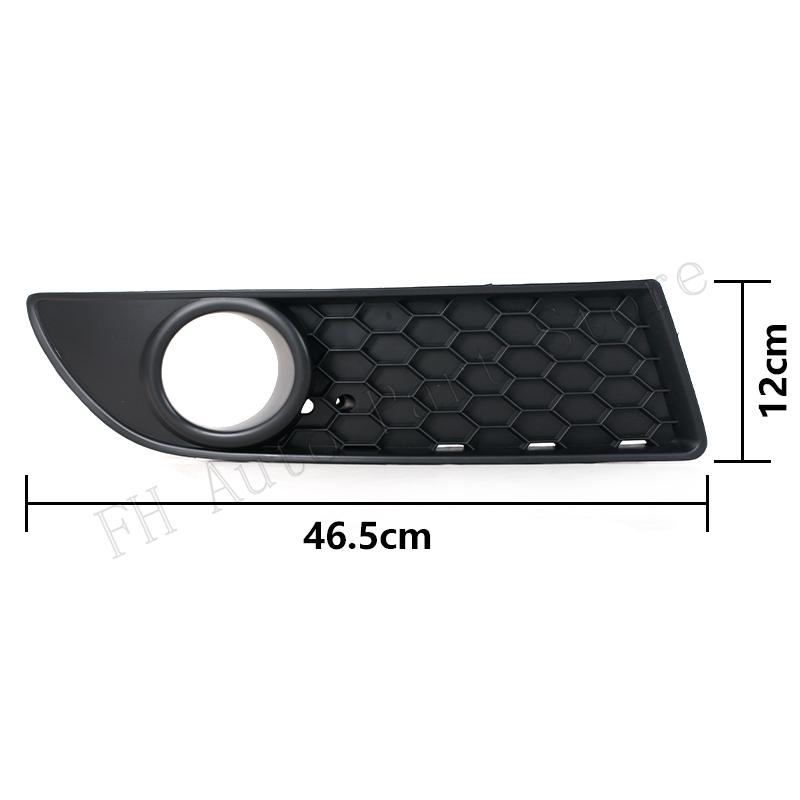 Front Bumper Fog Light Lamp Grille Trim Cover Frame Foglamp Lid Bezel For VW Polo GTI MK4 9N3 2006 2007 2008 2009