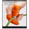 Silicone Thumb Knife Stainless Steel Thumb Knife Picker for Peel Pick Vegetables Pepper Beans