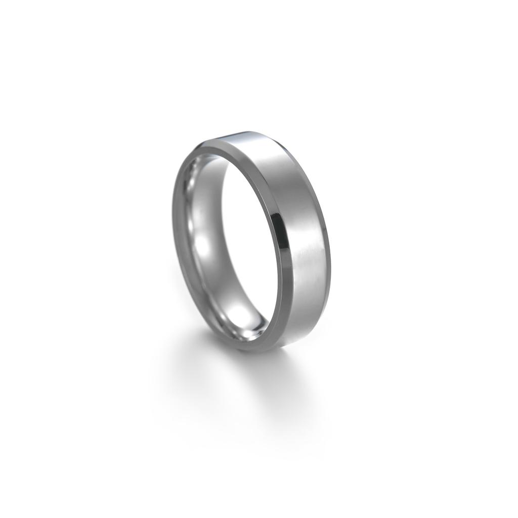 Fashion Ring Men Women Titanium Steel Black  for Women Wedding Rings  Width 6mm Custom Engraved Name