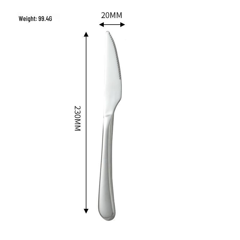 Premium Western Dinnerware Set: Elegant 304 Stainless Steel Knife, Fork & Spoon for Hotel, Restaurant, Wedding, and Home Use.