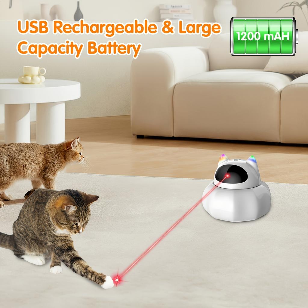 USB Rechargeable Electronic Toys with a Moving Feather, Perfect for Entertaining Bored Cats of All Breeds