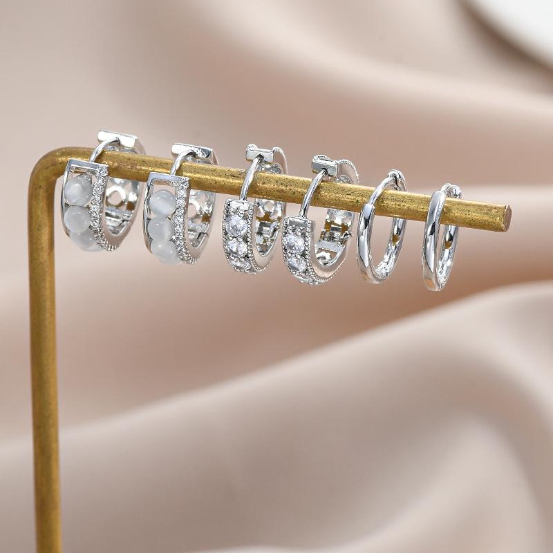 2023 Korean C-Shaped Ear Cuffs: Simple, Versatile Design with Three Pairs of Earrings