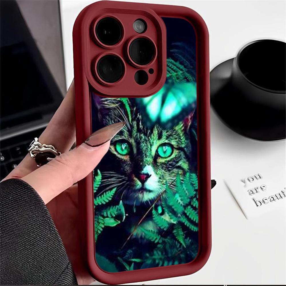 Angel Eye TPU Soft Phone Case for Samsung A05 A13 A23 A53 A14 A24 A34 A54 A15 A25 A35 A55 S20 S23 FE S24 Ultra Ae70 Cat Joyride On A Scooter Art