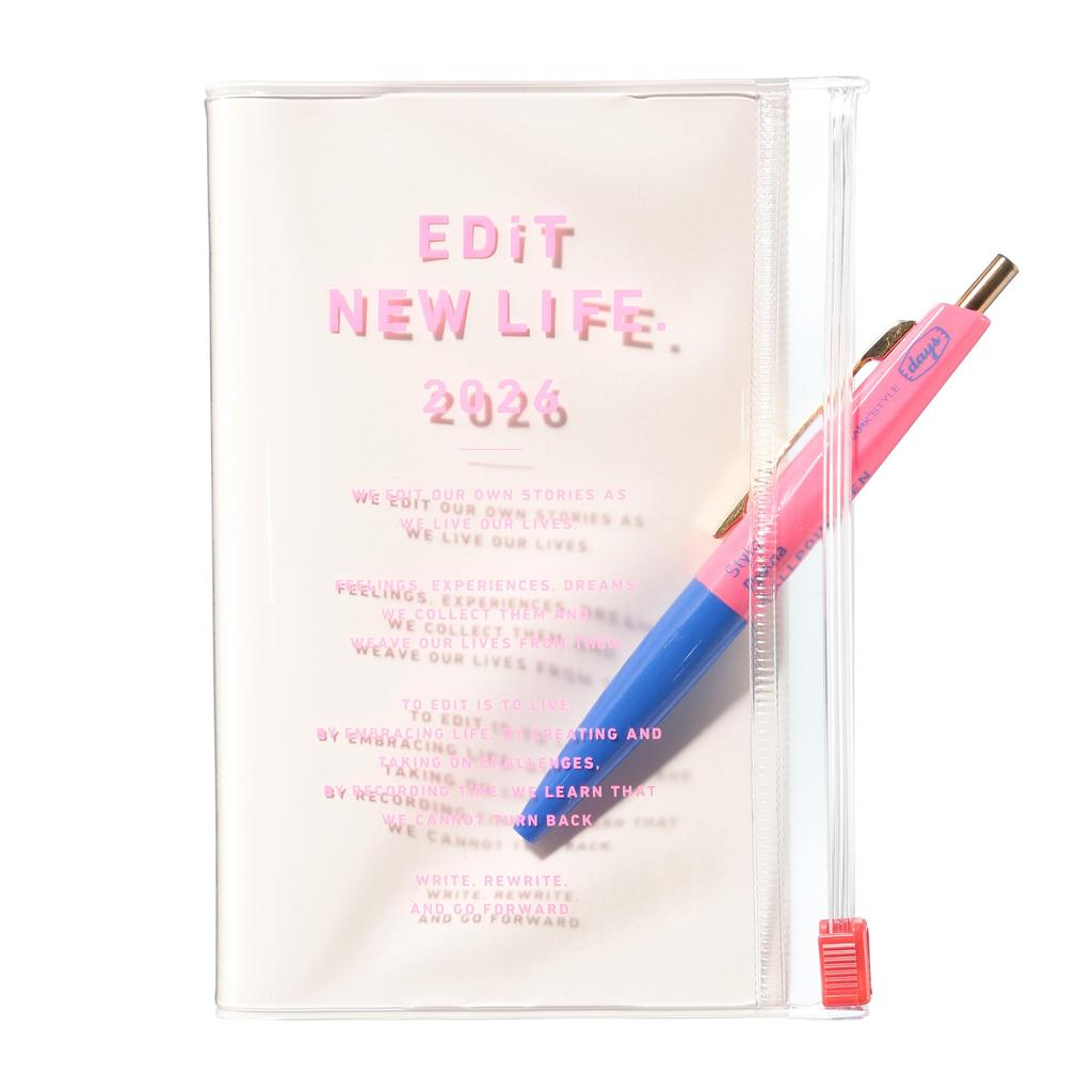 Planner Schedule April 2026 1 Page Per B7 Modified Typo Celeste EDiT 2026, Book, Start, Day, Size, Pocket, Blue, 26SDR-ETB01-BL