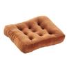 Square Seat Cushion 16x16 Inches Solid Color Stuffed Chair Pad Velvet Thick Seat Cushion for Dining Chair Floor Home Office