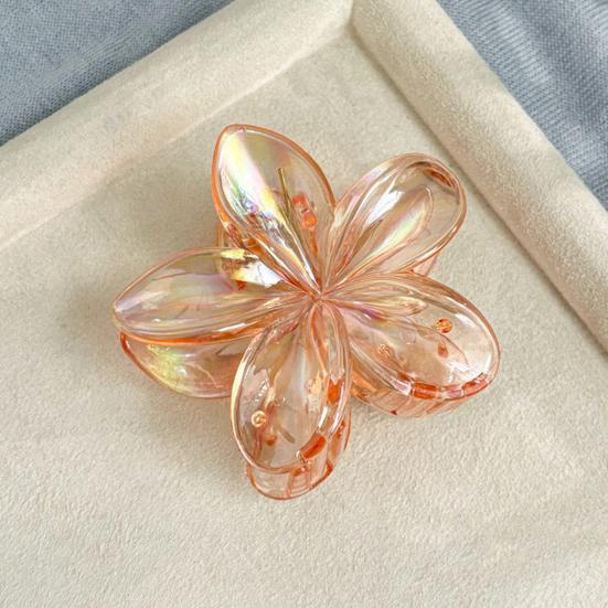 Damski klips do włosów Kolorowy kształt kwiatu Pazur do włosów z tyłu głowy Dekoracja włosów kucyk Narzędzie do stylizacji włosów