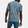 Under Armour Solid Color Crew Neck Short Sleeve T-Shirt Men Tops Static-Blue 1375692-414