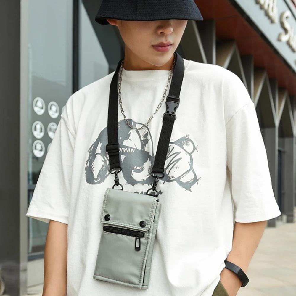 Men Travel Hanging Neck Passport Bag Women Waterproof Nylon Credit ID Card Package Portable Multifunction Money Ticket Wallet