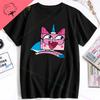 Unikitty Cat Print Funny Tee Shirt Cute 90s  Funny Tee Man Womens 100 Cotton Short Sleeves Couple Birthday Gift Party Shirt