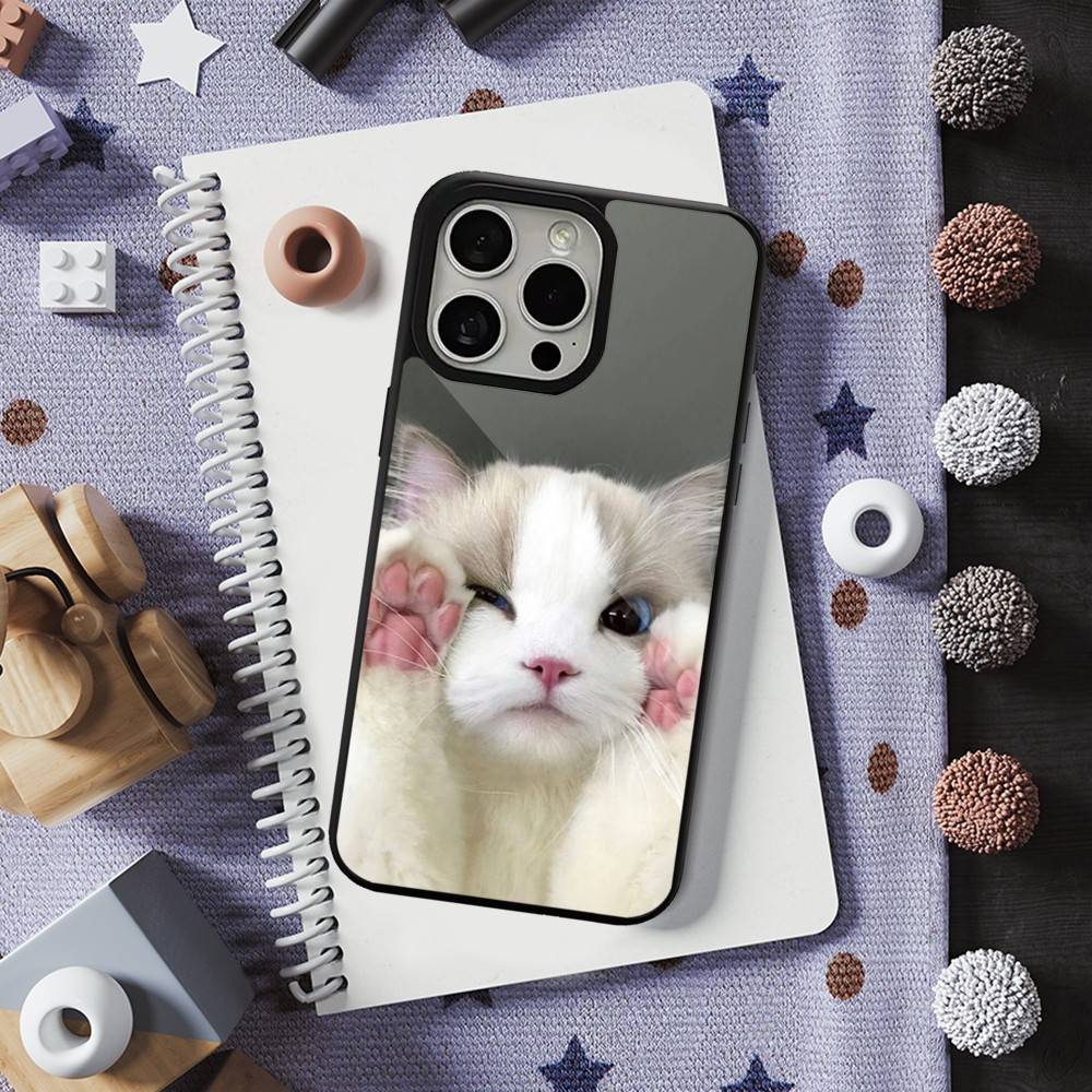 

Cute Animals Cat For iPhone Mini,13,Max,11,15,17,14,Plus,12,Pro,16,For Magsafe,Magnetic Wireless Charging Case iPhone17Promax