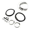 Saddle Clamps Washers Nuts Tube Chlorinator Tubing Off-Line Pool Accessories 2 Sets New Pipe: 4ft High-quality