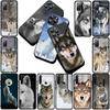 Casing Phone Cover for Samsung Galaxy S22 S21 S20 FE Ultra Plus A07 A17 A15 A16 A25 A57 A37 Case  Animal Stalking Wolf Art