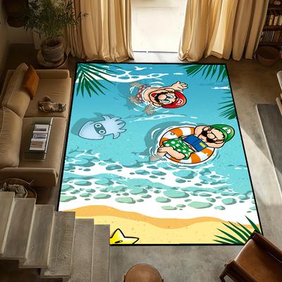Cartoon Super Marios Bros Small Carpet Bedside Kitchen Bath Living Home House Bedroom Floor Mat Doormat Rug Decoration