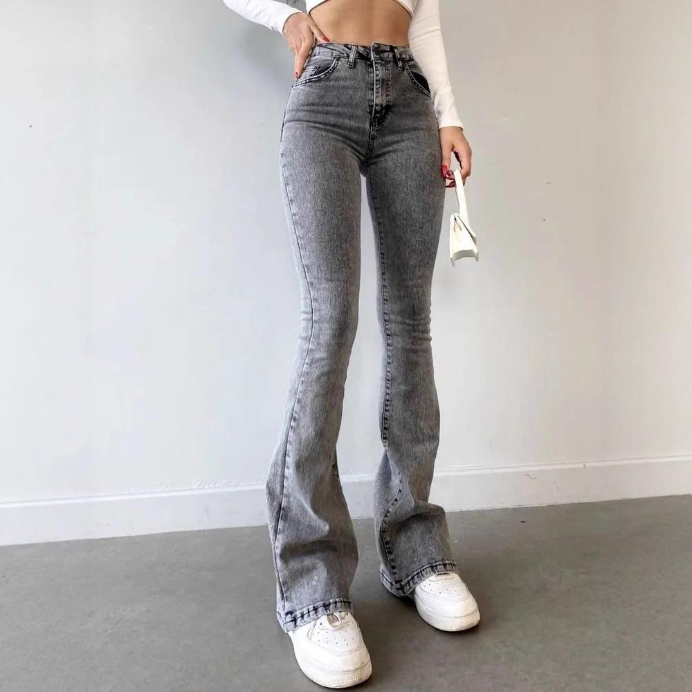 2025 Women's Micro Flare Jeans - Stylish Russian Design