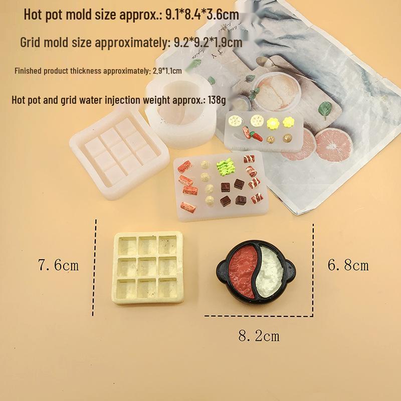 Yuanyang Ni-rutenett Varmgryteform - Silikon DIY Resin og Matlek Bakeform