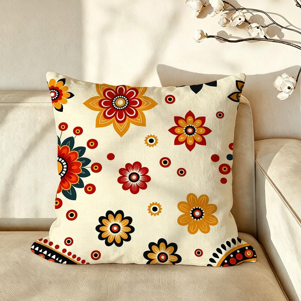 Art BBohemian Cushion Cover Pillow Case Antidustmite Pillowcase Silky Short Plush Sofa Cushion Cover hot