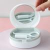 Boîte de Rangement Orthodontique pour Aligneurs avec Miroir Faux Dents Boîte pour Prothèses Dentaires Rétenteur Dentaire Protège-Dents Organisateur d'Appareils Dentaires Soin Buccal
