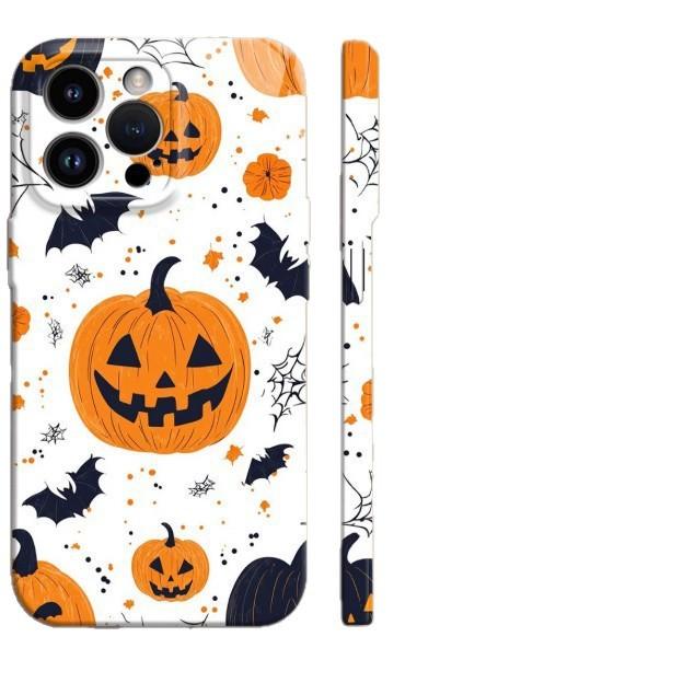 Suitable for apple 11promax mobile phone case halloween ins11pro pumpkin head bat iphone11 film