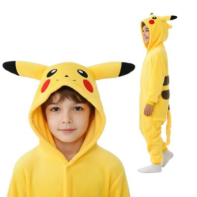 Piżama Onesie Kigurumi Kostium Przebranie Pokemon Pikachu Dzieci 115-125Cm