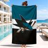 San-Jose Sharks Hockey Beach Towel, Super Soft Microfiber, Perfect Gift for Her/Him, Birthday, for Pool, Beach, Travel, Decor Beach Party