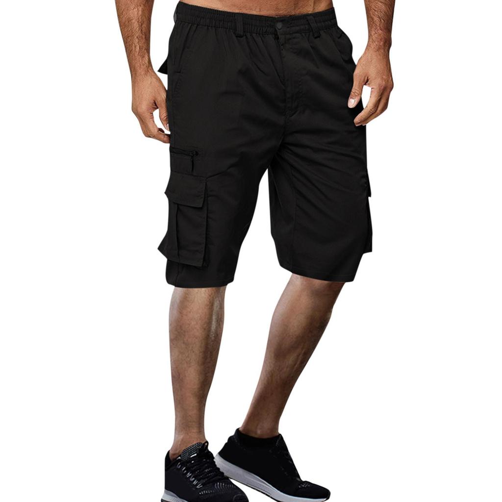 Men's Casual Multi-pocket Work Shorts Fashion Men's Loose Outdoor Casual Trousers Five Trousers
