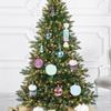 48pcs Macaron Christmas Large Size Colorful Holiday Birthday Electroplating Painting Hanging Ornaments