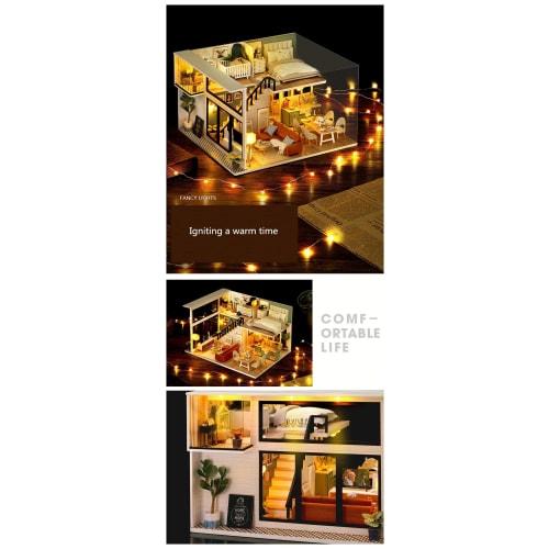 (t-FREAK) Dollhouse DIY Kit Set Miniature COMFORTABLE LIFE