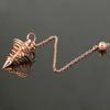 Metal Pendulum Pendulos Radiestesia Pendulums for Dowsing Divination Spiral Cone Antique Gold Color Silver Color Reiki Jewelry