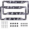 Mounta License Plate Frame 2 Pack Universal US Car Plate Holder Cover Accessories Decor With Screw For Women Man 12.3 X 6.3 Inch