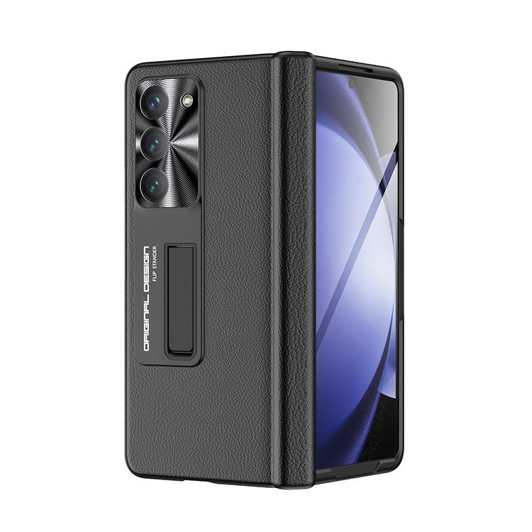 Applicable to Samsung ZFold5 mobile phone case film integrated folding screen leather case all-inclusive bracket W24 anti-drop protective case