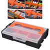 Portable Multi Grid Screw Organizer Tool Storage Case Box Crafted from Reinforced PP Material And Slip Resistant Bottom
