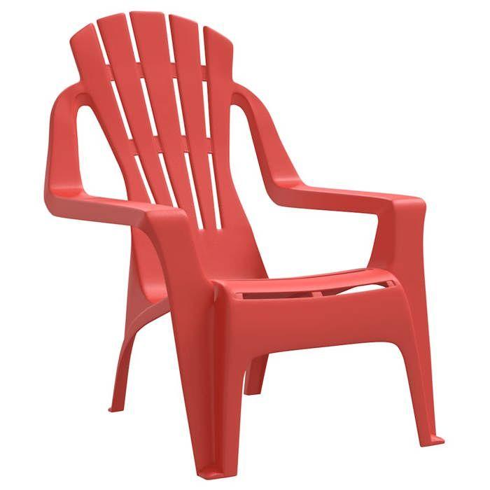 VidaXL Chaises de jardin pour enfants lot de 2 rouge 37x34x44 cm PP 364738