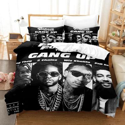 Rap YoungBoy Never Broke Again Bettwäsche-Set Einzelbett Twin Full Queen King Size Bett-Set Aldult Kind Schlafzimmer Bettbezug-Sets 3D-Druck