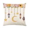 Moon Pillow Cover Living Room Home Sofa Decoration Cushion Cover Linen Printed Bedroom Pillow Cover