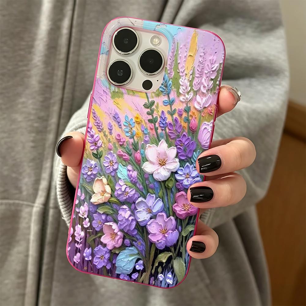 Phone Case For Iphone 16 14 12 17 Air 11 Pro Max 13 15 Plus Fashion Daily Wear Anti Collision Huahai Oil Painting Advanced Cover