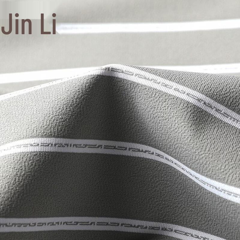 Men's Ice Silk Breathable Striped Short Sleeve Polo Shirt