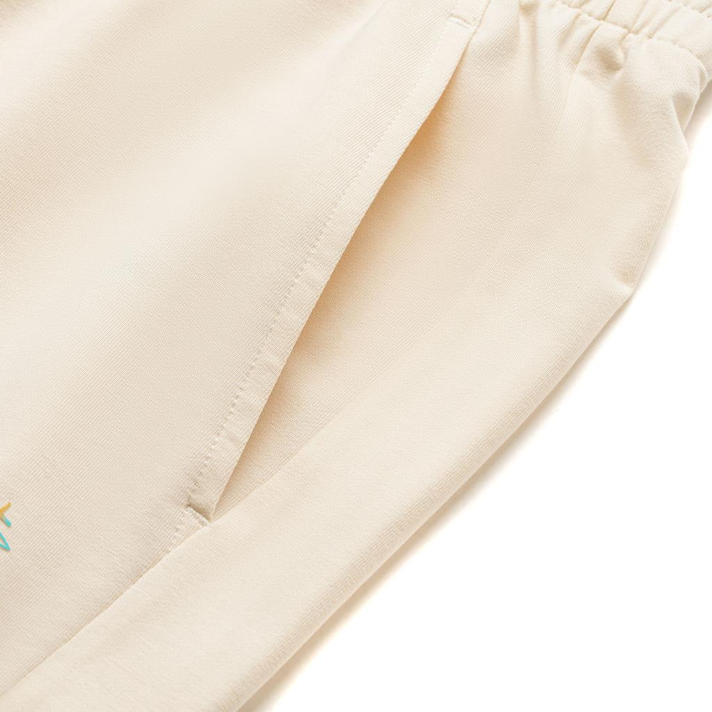 Li Ning Sports Lifestyle Series Simple Loose Cuffed Casual Versatile Early Spring Knitted Sports Pants Women Bottoms Swan-White AKLU868-6