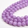 Lila-violette Chalcedon-Runde Perlen zur Schmuckherstellung – Lose Perlen für Armbänder und Halsketten