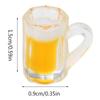 Resin Beer Glass Doll House Decor Miniatures Fairy Garden Decorations Kids Gift