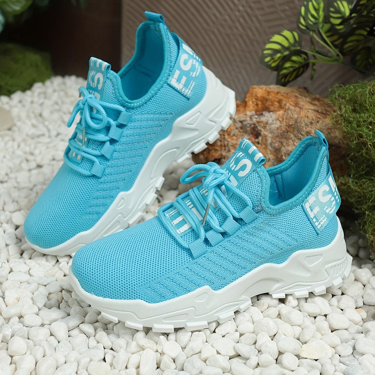 

Women s Lightweight Cushioned Running Sneakers Breathable Knit Upper & Non-Slip PVC Sole Walking Shoes 37