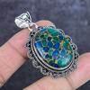 Natural Copper Green Tourmaline 925 Sterling Silver Jewelry Pendant 2.17" ETC-14018