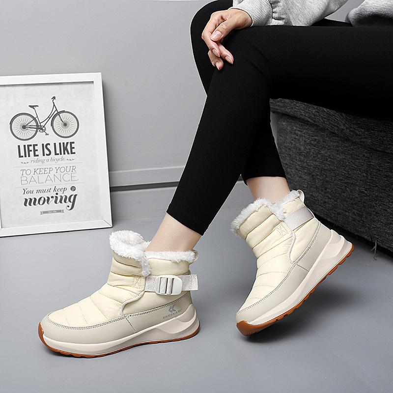 Women Warm Lined Boots High Top Shoes Winter Walking and Commuting Casual Outdoor Travel Seasonal Everyday Footwear Sizes 35-42