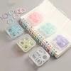 20pcs/box Transparent Colorful Plastic Binding Coils Punch Buckle Rings  Binding Notebooks