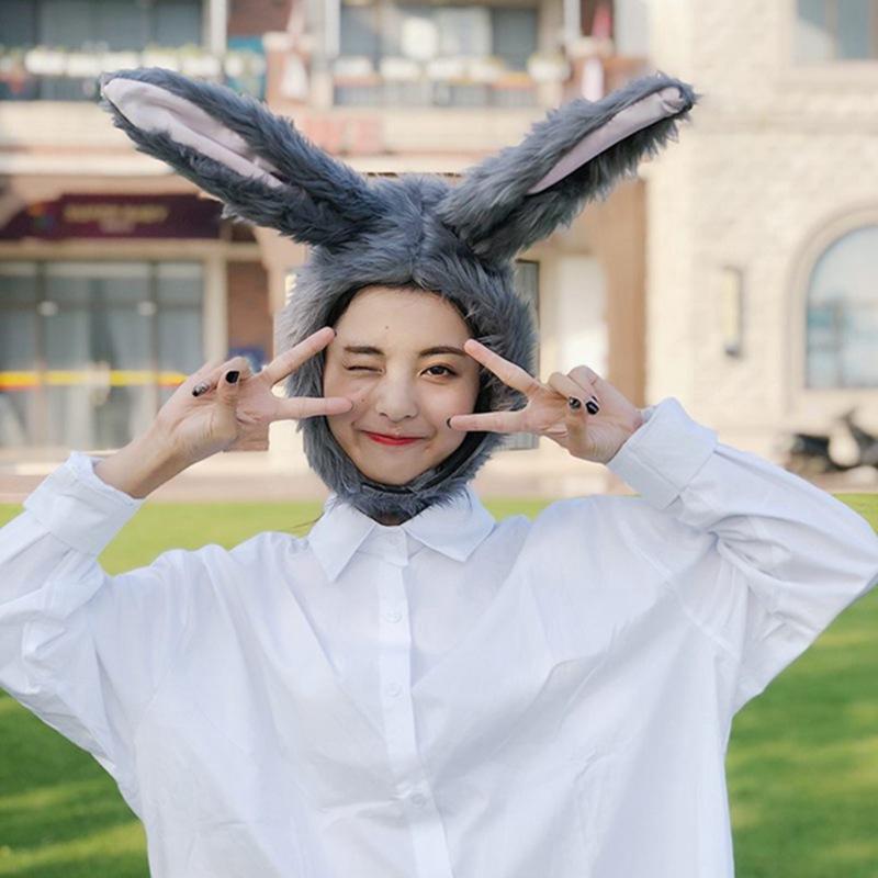 

Милый плюшевый, Линь Сяочжай серый длинноволосый кролик уши головной убор шляпа фото реквизит фото реквизит length 50CM and width 30CM0.2KG.