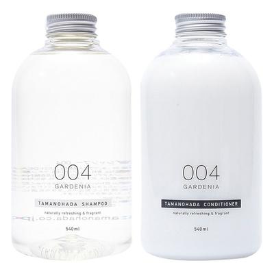 Tamanohada 004 Gardenia Conditioner 540ml + Shampoo 540ml, 1 Unit