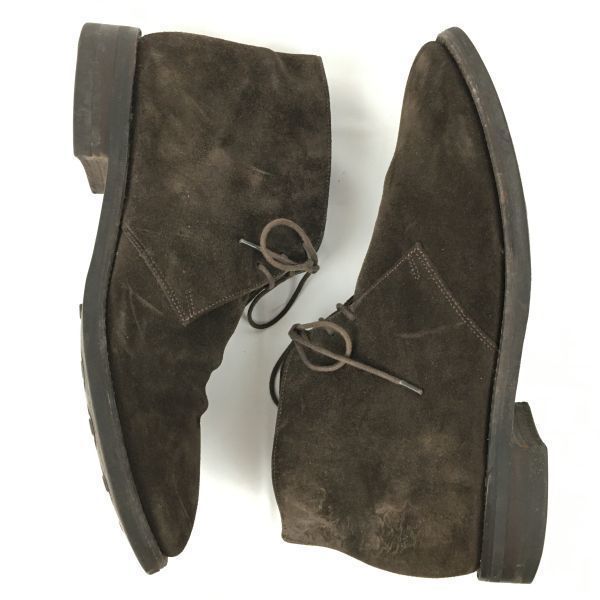 70s-80s? England Made Vintage Loake Chukka Boots Size 7.5/26.0 Dark Brown Suede Men’s(USED)
