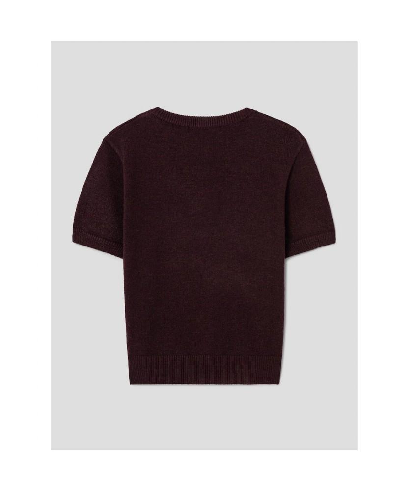 8SECONDS Layered V-Neck Pullover Purple